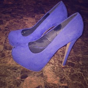 👠👠Royal Blue Platform Heels